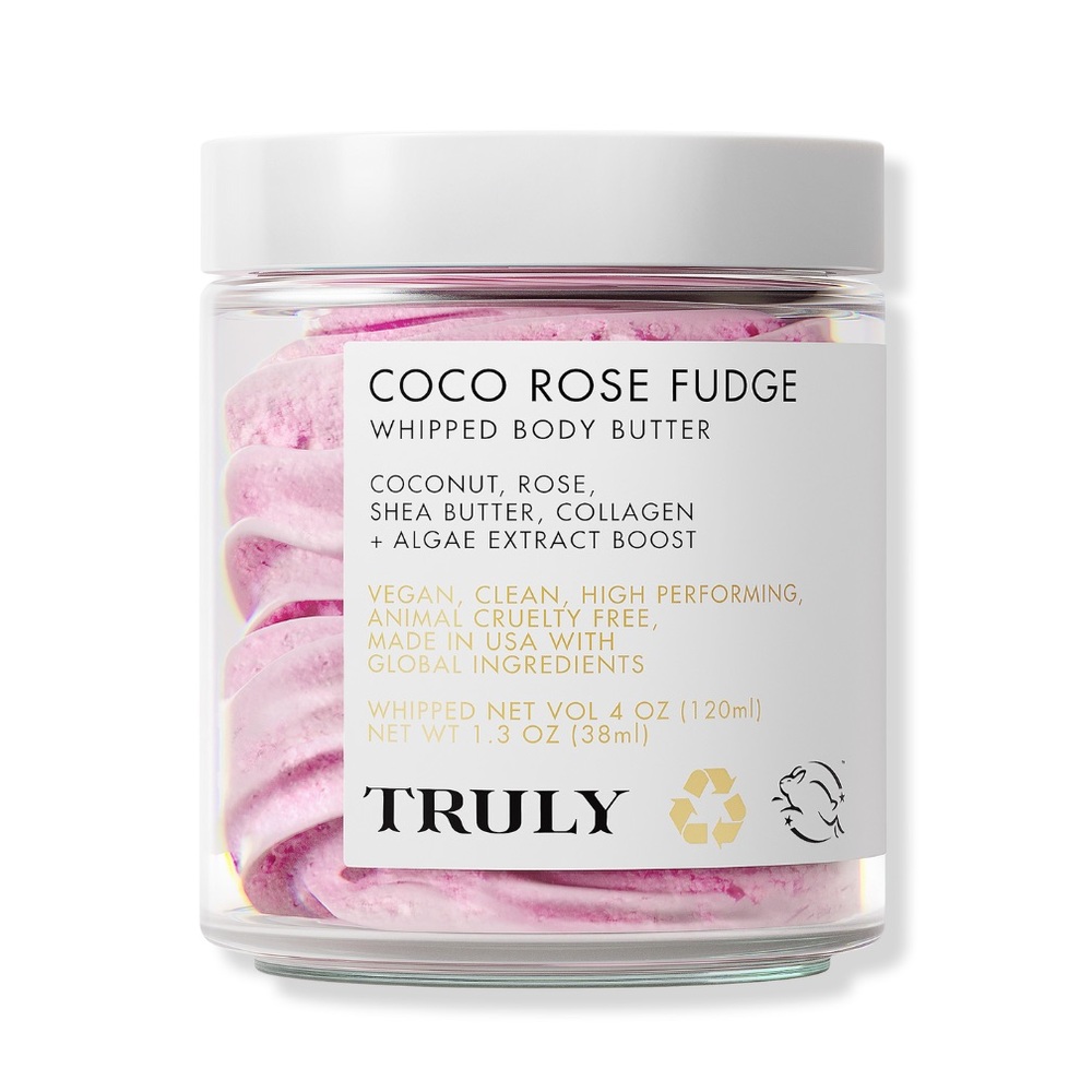 Truly, Coco Rose Fudge Whipped Body Butter, 4 oz